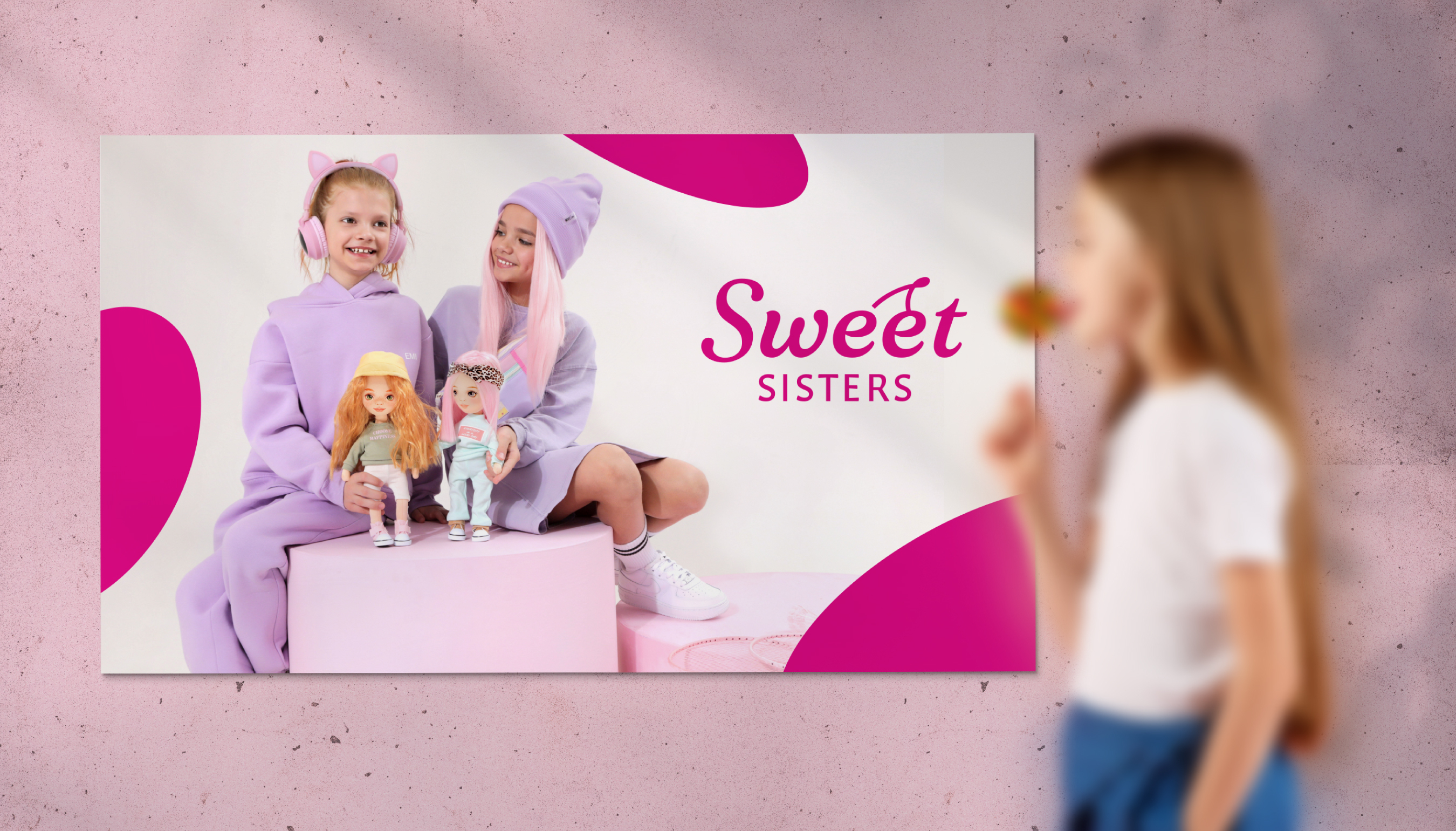 Дизайн рекламы Sweet Sisters