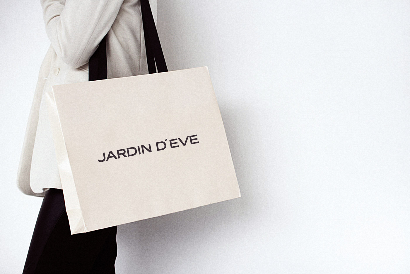 Дизайн носителей фирменного стиля Jardin d’Eve